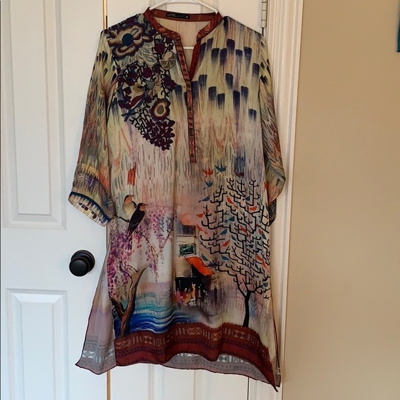 Pakistani Indian shirt with embroidery. shirt / kurta / kameez. - Picture 4 of 5